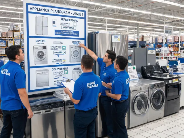 Retail appliance planogram review
