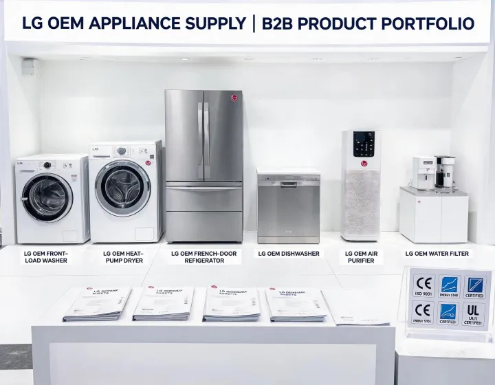 Lg appliance product family showroom